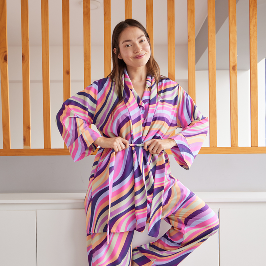 conjunto de pijama y kimono