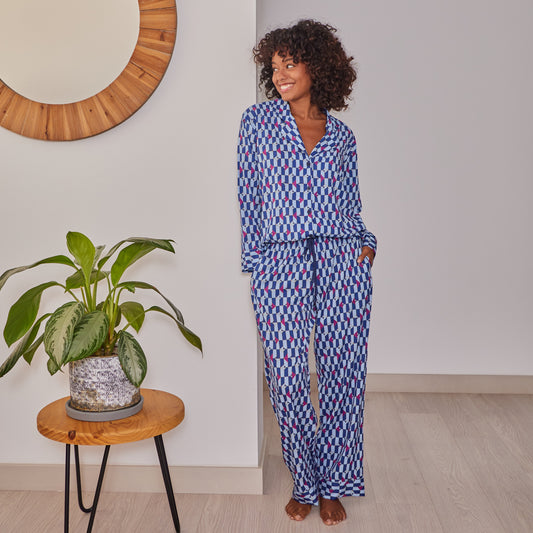 Conjunto Pijama y Kimono Vie