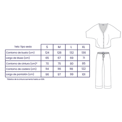 Conjunto Pijama y Kimono Vibe - Le Matin Sleepwear